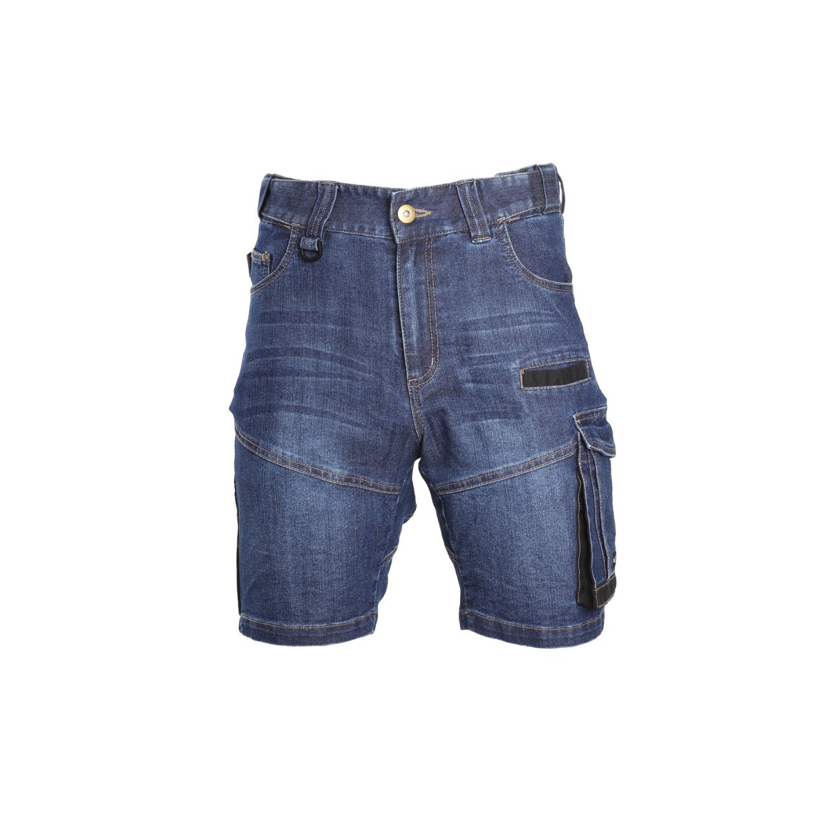 spodenki-szorty-robocze-bhp - Dżinsowe jeansowe spodenki stretch slim fit L40707 Lahti Pro