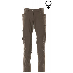 Spodnie robocze bhp do pasa premium kieszenie na kolanach cordura stretch odblaski damskie 18088-511-18 Mascot Workwear
