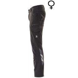 Spodnie robocze bhp do pasa premium kieszenie na kolanach damskie cordura stretch odblaski 18088-511-09 Mascot Workwear