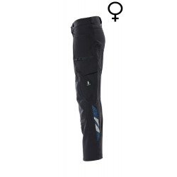 Spodnie do pasa premium damskie kieszenie na kolanach cordura stretch odblaski 18088-511-010 Mascot Workwear