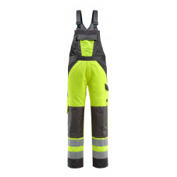 Spodnie robocze ogrodniczki premium kieszenie na kolanach ostrzegawcze odblaskowe potrójne szwy 15969-948-1718 Mascot Workwear
