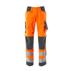Spodnie  robocze bhp do pasa premium kieszenie na kolanach ostrzegawcze 20879-236-1418 Mascot Workwear