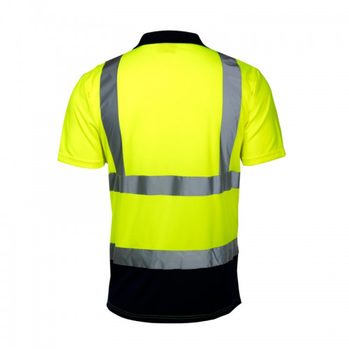 Koszulka polo ostrzegawcza żółta z pasami odblaskowymi L40302 Lahti Pro