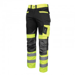 Spodnie do pasa ostrzegawcze odblaskowe czarno żółte slim fit L40511 Lahti Pro