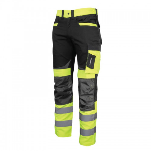 Spodnie do pasa ostrzegawcze odblaskowe czarno żółte slim fit L40511 Lahti Pro