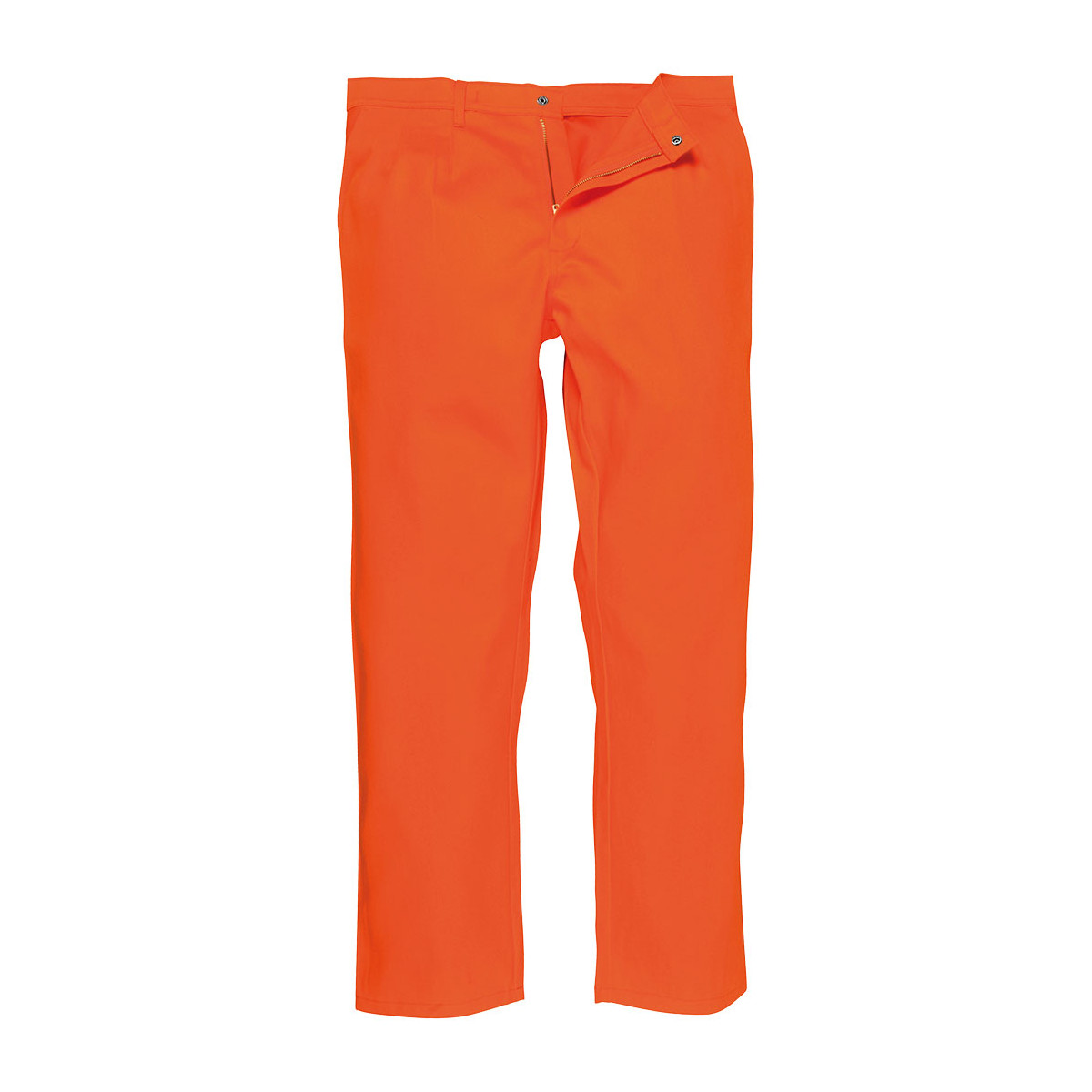 trudnopalna-odziez - Spodnie do pasa trudnopalne bizweld pomarańczowe odblaskowe BZ30 Portwest