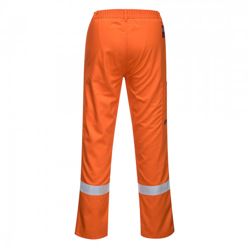 Spodnie trudnopalne do pasa bizweld iona pomarańczowe ostrzegawcze odblaskowe BZ14 Portwest