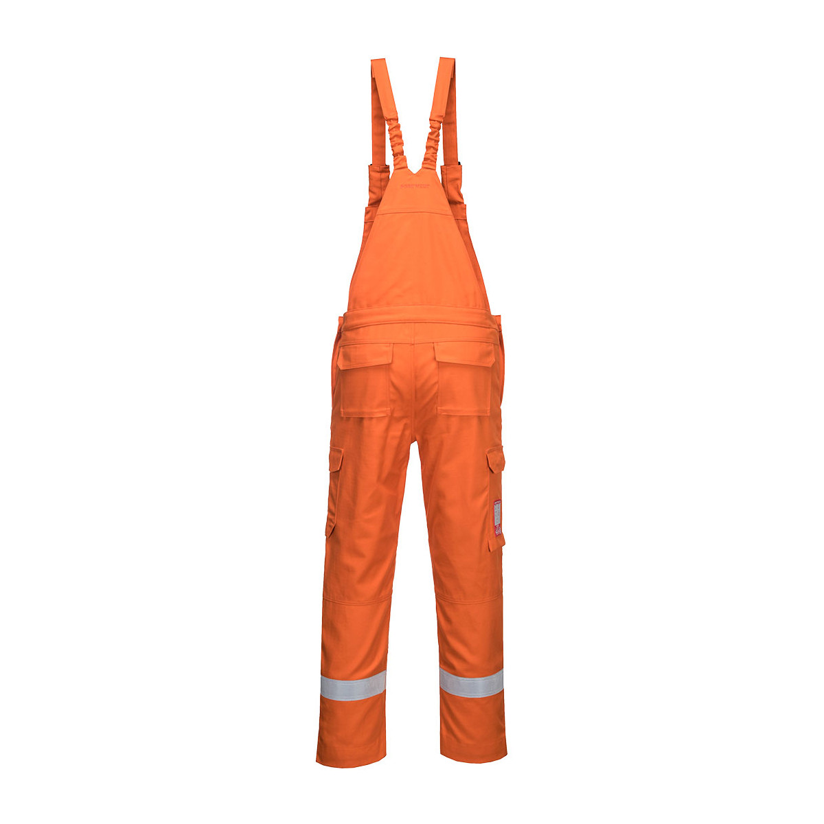trudnopalna-odziez - Spodnie ogrodniczki trudnopalne odblaskowe pomarańczowe bizflame ultra FR67 Portwest