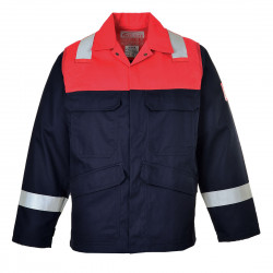 Bluza trudnopalna casaco ostrzegawcza z pasem odblaskowym granatowa FR55 Portwest