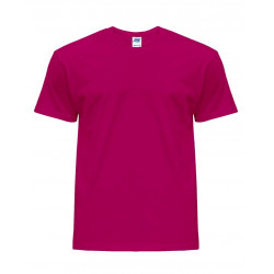Koszulka t-shirt tsra 150 z logo twojej firmy malinowa raspberry JHK Polska