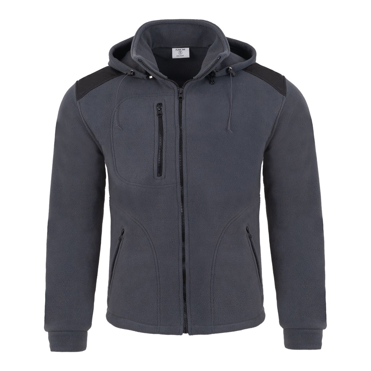 cieple-polary- - Polar z kapturem FLRA 340 szary mysi JHK Polska polar