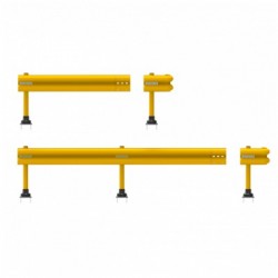 Elastyczna poręcz ochronna slow stop flex rail