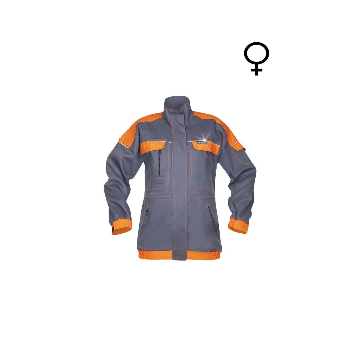 bluzy-robocze-bhp-hurtownia-internetowa - Damska szara bluza robocza cool trend H9132 Ardon Safety