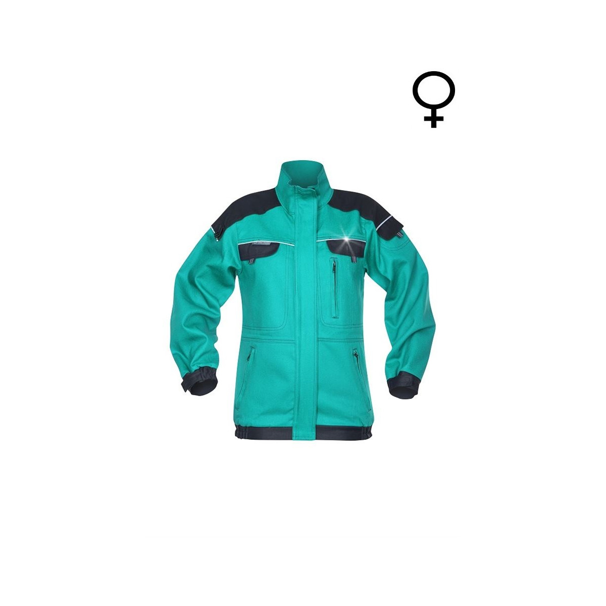 bluzy-robocze-bhp-hurtownia-internetowa - Damska zielona bluza robocza cool trend H8193 Ardon Safety