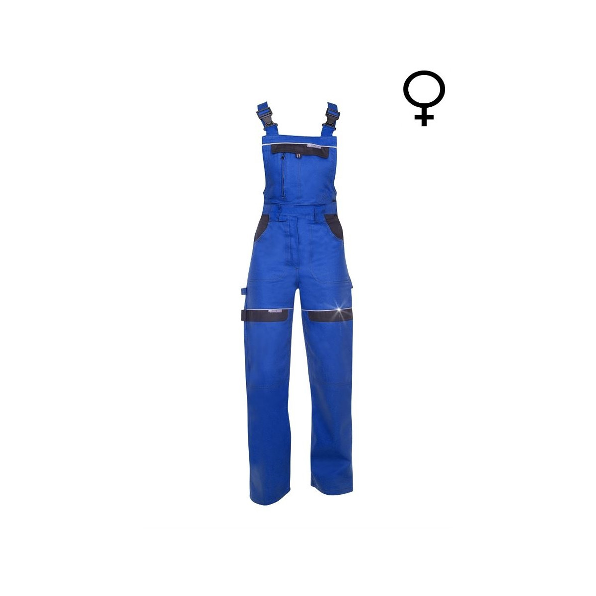 spodnie-spodenki-robocze-bhp - Damskie ogrodniczki niebieskie cool trend H8192 Ardon Safety