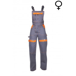Spodnie ogrodniczki damskie robocze bhp pomarańczowo szare cool trend H8132 Ardon Safety