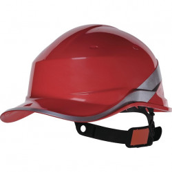 Hełm ochronny baseball diamond V czerwony red kask ochronny budowlany Delta Plus
