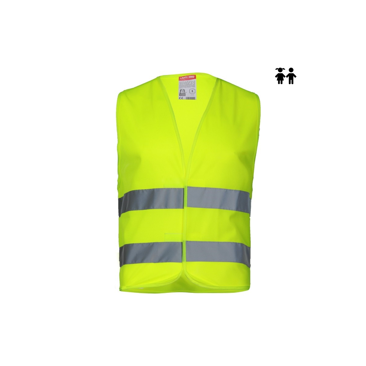 odblaskowa-odziez-hi-vis - Kamizelka odblaskowa rozmiar 10-12 lat dla dzieci ostrzegawcza L4130103 Lahti Pro
