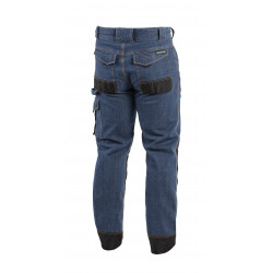 Spodnie robocze ochronne bhp do pasa ems jeans dżins niebieskie HT5K355 Hogert Technik